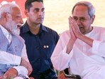Prime Minister Narendra Modi with Odisha CM Naveen Patnaik in Chandikhole, Odisha last month. (ANI Photo)