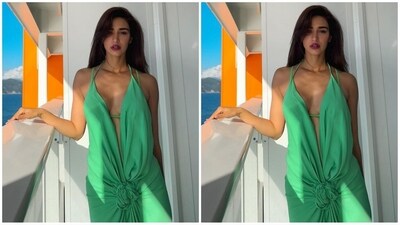 On Sunday, Disha gave her fans a weekend treat as she took to Instagram and uploaded a series of stunning pictures accompanied by the caption "🇫🇷". In the post, she can be seen soaking up the summer vibes in a green maxi dress as she poses on a cruise in Italy. (Instagram/@dishapatani) On Sunday, Disha gave her fans a weekend treat as she took to Instagram and uploaded a series of stunning pictures accompanied by the caption "🇫🇷". In the post, she can be seen soaking up the summer vibes in a green maxi dress as she poses on a cruise in Italy. (Instagram/@dishapatani)