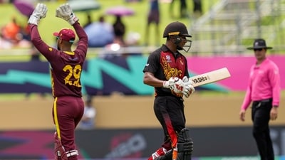 For PNG's bowling department, Andre Russell and Alzarri Joseph bagged two-wicket hauls. (AP) For PNG's bowling department, Andre Russell and Alzarri Joseph bagged two-wicket hauls. (AP)