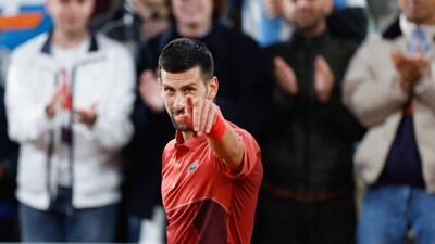 Serbia's Novak Djokovic celebrates winning his third round match (AP) Serbia's Novak Djokovic celebrates winning his third round match (AP)
