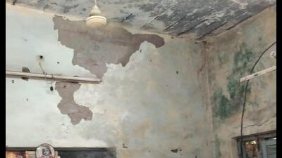 Dilapidated building of a government secondary school. (For Representation) Dilapidated building of a government secondary school. (For Representation)