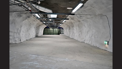 Inside one of the bunkers in Helsinki (Sanjoy Narayan) Inside one of the bunkers in Helsinki (Sanjoy Narayan)