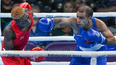 After his surprise first-round exit at the Tokyo Olympics, Panghal bounced back to win gold at the 2022 Commonwealth Games (PTI) After his surprise first-round exit at the Tokyo Olympics, Panghal bounced back to win gold at the 2022 Commonwealth Games (PTI)