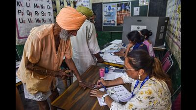 The Jalandhar Lok Sabha constituency recorded 59.70% polling while the turnout in Hoshiarpur was 58.86%. (AFP) The Jalandhar Lok Sabha constituency recorded 59.70% polling while the turnout in Hoshiarpur was 58.86%. (AFP)