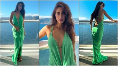 Disha Patani is currently in Italy for the second pre-wedding reception of Anant Ambani and Radhika Merchant. She recently shared her pictures from the cruise and set social media on fire. The gorgeous diva is known for her sizzling and daring looks that never fail to get her fans talking. Whether it's a mini dress or a bodycon gown, Disha can turn any look into a glamorous affair. Her latest look in a stylish green backless dress is no exception and is sure to leave you in awe. Let's decode her steamy look and get some summer fashion inspiration. (Instagram/@dishapatani) Disha Patani is currently in Italy for the second pre-wedding reception of Anant Ambani and Radhika Merchant. She recently shared her pictures from the cruise and set social media on fire. The gorgeous diva is known for her sizzling and daring looks that never fail to get her fans talking. Whether it's a mini dress or a bodycon gown, Disha can turn any look into a glamorous affair. Her latest look in a stylish green backless dress is no exception and is sure to leave you in awe. Let's decode her steamy look and get some summer fashion inspiration. (Instagram/@dishapatani)