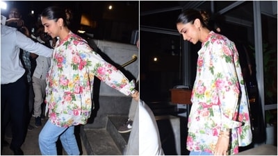 Mom-to-be Deepika Padukone glows in a floral shirt and denim jeans. (HT Photo/Varinder Chawla) Mom-to-be Deepika Padukone glows in a floral shirt and denim jeans. (HT Photo/Varinder Chawla)