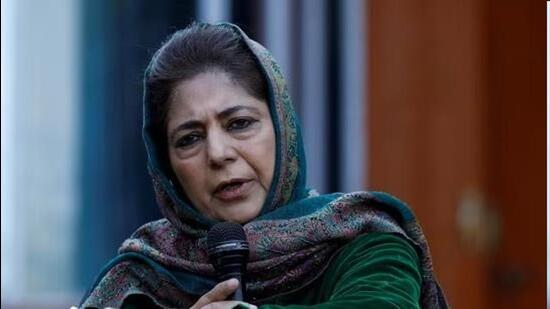 Former Jammu and Kashmir CM Mehbooba Mufti (HT File)