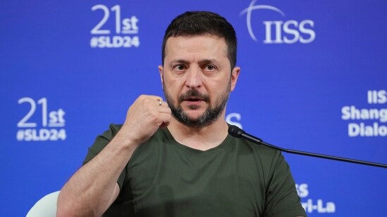 Ukraine's President Volodymyr Zelensky (AP)
