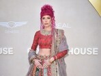Halsey arrives at the 3rd Annual Gold Gala on Saturday, May 11, 2024, in Los Angeles. (Photo by Richard Shotwell/Invision/AP)