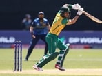 Reeza Hendricks of South Africa plays a shot during the ICC Men's T20 Cricket World Cup 