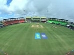 Empty stands during T20 World Cup match between West Indies and PNG in Guyana Empty stands during T20 World Cup match between West Indies and PNG in Guyana