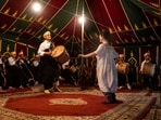 The Master Musicians of Joujouka group performs during the annual Joujouka Musical Festival in northern Morocco's Jajouka village. The Master Musicians of Joujouka group performs during the annual Joujouka Musical Festival in northern Morocco's Jajouka village.
