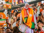 Stock market: BJP supporters during a public meeting of Prime Minister Narendra Modi for Lok Sabha elections, in Dhar, Madhya Pradesh. Stock market: BJP supporters during a public meeting of Prime Minister Narendra Modi for Lok Sabha elections, in Dhar, Madhya Pradesh.