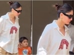 Kareena Kapoor spotted with her son Jeh Ali Khan. Kareena Kapoor spotted with her son Jeh Ali Khan.