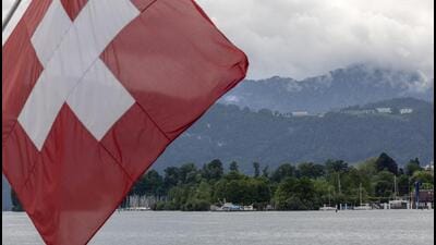 A Swiss flag is pictured in front of the Burgenstock Resort where the Summit on Peace in Ukraine will take place June 15 and 16, in Lucerne, Switzerland. (REUTERS FILE) A Swiss flag is pictured in front of the Burgenstock Resort where the Summit on Peace in Ukraine will take place June 15 and 16, in Lucerne, Switzerland. (REUTERS FILE)