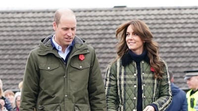 Prince William and Kate Middleton paid emotional tribute to British rugby player Rob Burrow following his death on Sunday (via REUTERS)