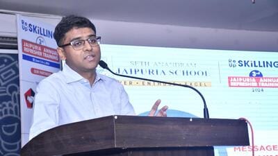 CBSE secretary Himanshu Gupta at an event in Lucknow on Monday. (SOURCED) CBSE secretary Himanshu Gupta at an event in Lucknow on Monday. (SOURCED)