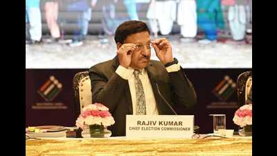 Chief election commissioner Rajiv Kumar on Monday asked if it was really possible to influence all DMs (HT Photo/Vipin Kumar) Chief election commissioner Rajiv Kumar on Monday asked if it was really possible to influence all DMs (HT Photo/Vipin Kumar)