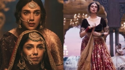 Aditi and Sharmin as Heeramandi's Bibbojaan and Alamzeb Aditi and Sharmin as Heeramandi's Bibbojaan and Alamzeb