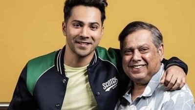 Filmmaker David Dhawan with son, actor Varun Dhawan