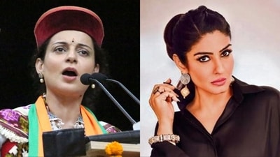 Kangana Ranaut shared a support message for Raveena Tandon on Instagram. Kangana Ranaut shared a support message for Raveena Tandon on Instagram.