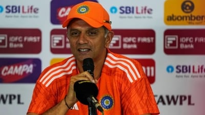Dravid said that the T20 World Cup will be his last as India head coach (AP) Dravid said that the T20 World Cup will be his last as India head coach (AP)
