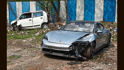 Porsche presented its independent report to Pune police on Monday. (HT PHOTO) Porsche presented its independent report to Pune police on Monday. (HT PHOTO)