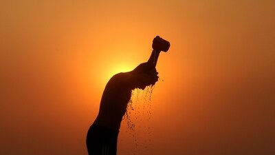 The weather office predicts partly cloudy skies with heatwave conditions in many areas. (AFP) The weather office predicts partly cloudy skies with heatwave conditions in many areas. (AFP)