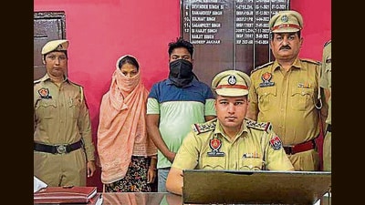 The accused in custody of Salem Tabri police on Monday. (HT) The accused in custody of Salem Tabri police on Monday. (HT)