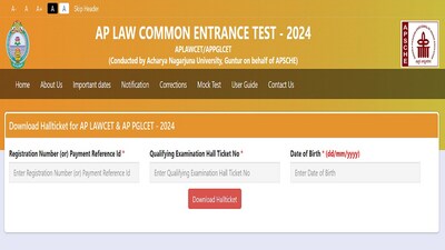 AP LAWCET Hall Ticket 2024 released at cets.apsche.ap.gov.in, download link here