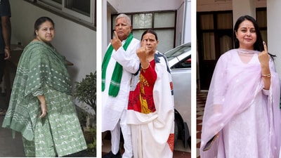 Misa Bharti (L) is in fight against Ramkripal Yadav, Rohini Acharya (R) is contesting against Rajiv Pratap Rudy. Misa Bharti (L) is in fight against Ramkripal Yadav, Rohini Acharya (R) is contesting against Rajiv Pratap Rudy.