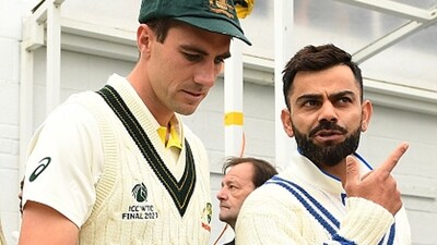 Virat Kohli and Pat Cummins during last year's WTC final (Getty) Virat Kohli and Pat Cummins during last year's WTC final (Getty)