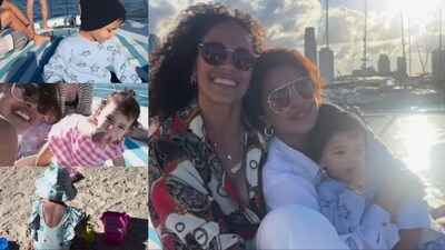 Priyanka Chopra and Malti are in Australia for the shooting of the actor's next film, The Bluff. Priyanka Chopra and Malti are in Australia for the shooting of the actor's next film, The Bluff.