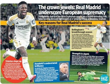 Manager Carlo Ancelotti attributed Real's ability to find a way to win to the “tradition of the club and the quality of the players,” and because Dortmund “left us alive". Manager Carlo Ancelotti attributed Real's ability to find a way to win to the “tradition of the club and the quality of the players,” and because Dortmund “left us alive".