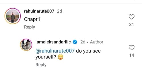 Alexander replied to many comments on Instagram. Alexander replied to many comments on Instagram.