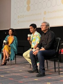 Vinay Shukla and Ravish Kumar at the India premiere of While We Watched at Jio MAMI Mumbai Film Festival in 2023 Vinay Shukla and Ravish Kumar at the India premiere of While We Watched at Jio MAMI Mumbai Film Festival in 2023