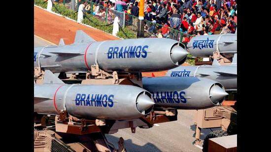 BrahMos is the fastest cruise missile in the world with a speed of Mach 2.8, nearly three times the speed of sound. (HT Archive)