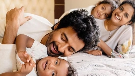 Sivakarthikeyan with his family