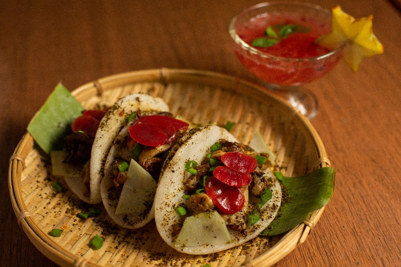 Tacos de’Khasi with homemade dust by Chef Ahmedaki Laloo.(A'Origins by Ahmedaki Laloo)