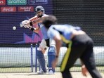 Virat Kohli plays a shot during a practice session ahead of India's ICC T20 World Cup opener against Ireland, in New York on Tuesday.