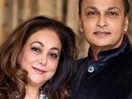 Reliance ADA Group chairman Anil Ambani's wife Tina Ambani. Reliance ADA Group chairman Anil Ambani's wife Tina Ambani.