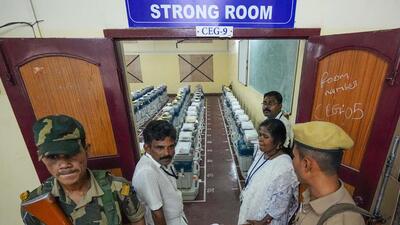 A counting centre in Chennai. (PTI) A counting centre in Chennai. (PTI)
