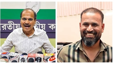 Congress leader Adhir Ranjan Chowdhury and TMC's Yusuf Pathan. (File) Congress leader Adhir Ranjan Chowdhury and TMC's Yusuf Pathan. (File)