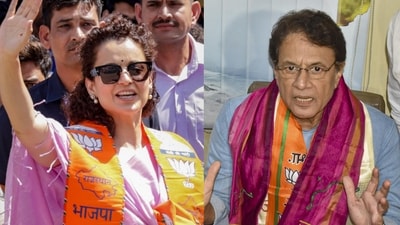 Kangana Ranaut and Arun Govil Kangana Ranaut and Arun Govil