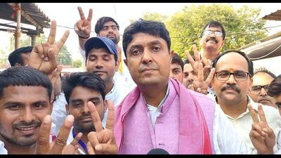 Congress’ Ujjwal Raman Singh, who won the election to the Allahabad parliamentary constituency on Tuesday (Sourced) Congress’ Ujjwal Raman Singh, who won the election to the Allahabad parliamentary constituency on Tuesday (Sourced)