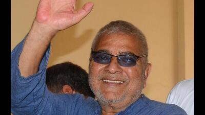 Congress candidate Dr Dharamvira Gandhi after his victory in Patiala on Tuesday. (PTI) Congress candidate Dr Dharamvira Gandhi after his victory in Patiala on Tuesday. (PTI)