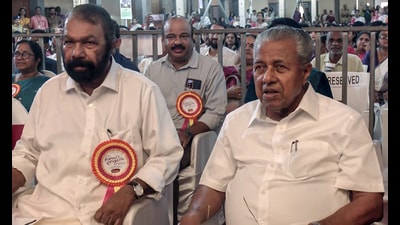 Kerala CM Pinarayi Vijayan in Ernakulam on Monday. (Agencies) Kerala CM Pinarayi Vijayan in Ernakulam on Monday. (Agencies)
