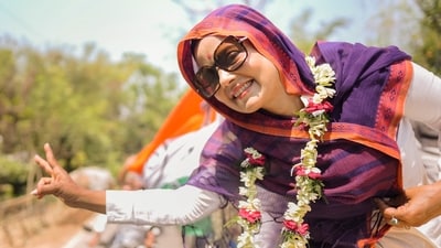 Mahua Moitra is now leading from Krishnanagar Lok Sabha constituency. (PTI) Mahua Moitra is now leading from Krishnanagar Lok Sabha constituency. (PTI)
