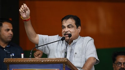 Nagpur election result: BJP leader Nitin Gadkari. (HT photo) Nagpur election result: BJP leader Nitin Gadkari. (HT photo)
