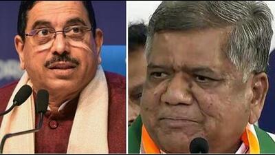 Pralhad Joshi (left) and Jagdish Shettar (right). (File Photos) Pralhad Joshi (left) and Jagdish Shettar (right). (File Photos)